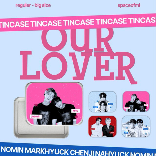 [READY STOCK] our lover tincase - nomin markhyuck chenji nahyuck nct | tincase box kotak penyimpanan