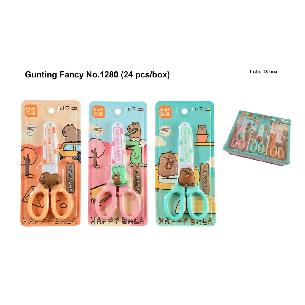 

Gunting Scissors Fancy Lucu Anak Karakter Animal Cute Capybara Kapibara 1280