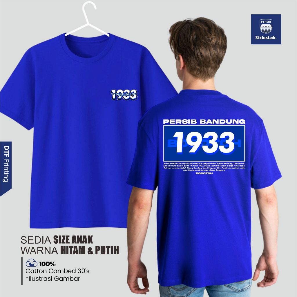 SICLUS LAB - Kaos Tshirt Persib 1933