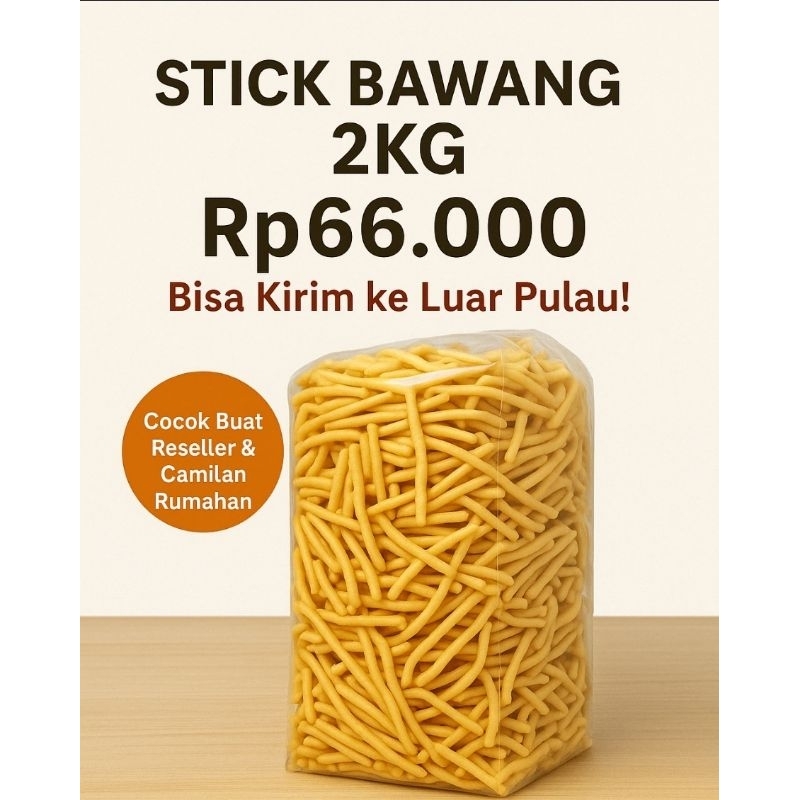 

Stick Bawang Gurih Renyah – Kemasan 1 Kg / 2 Kg | Camilan Rumahan
