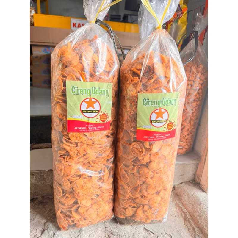 

Cireng Udang Pedas 1kg Cireng Pedas Daun Jeruk Keripik Cireng Udang Asin Gurih Renyah