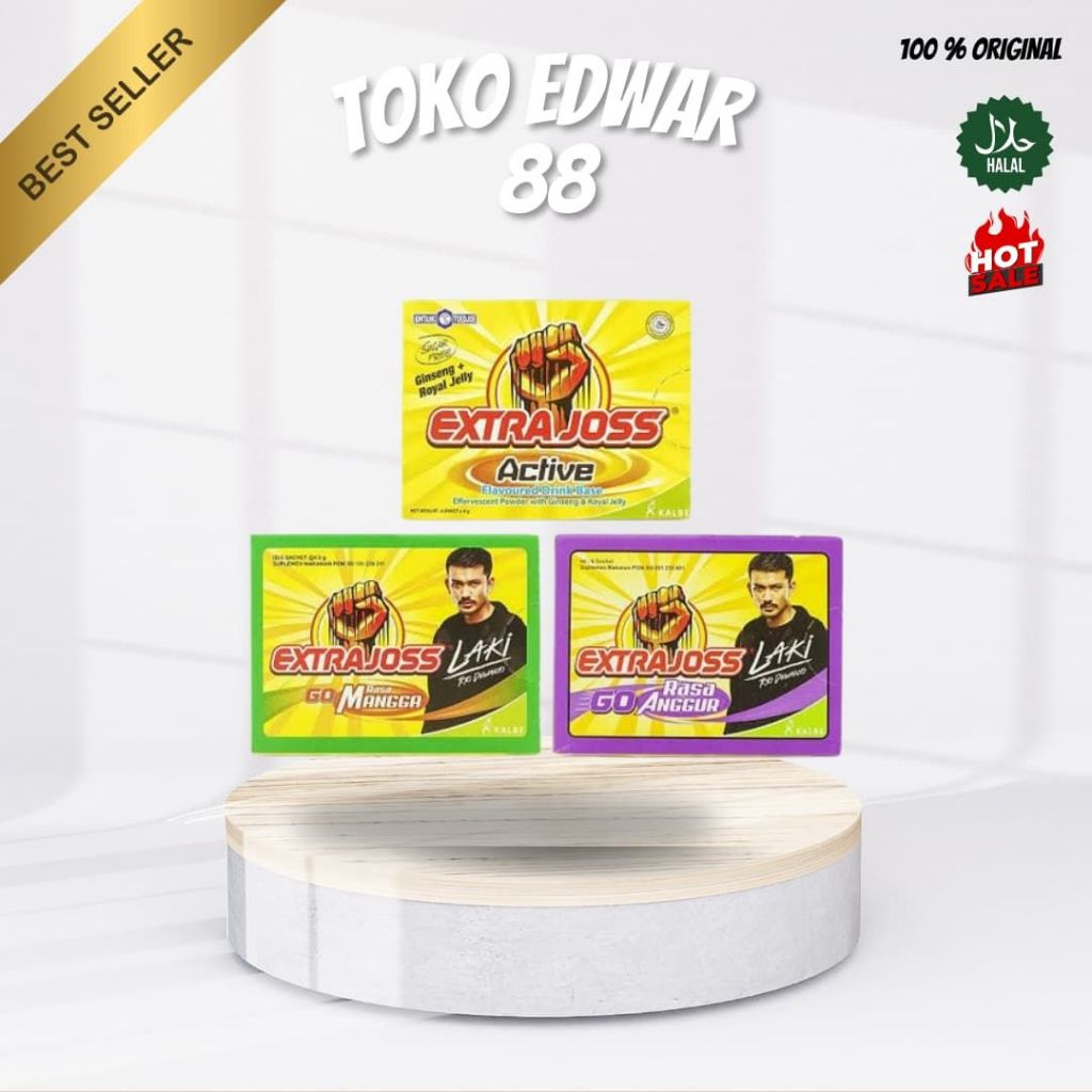 

EXTRA JOS MINUMAN BERENERGI ISOTONIK 1 PAX ISI 60 PCS