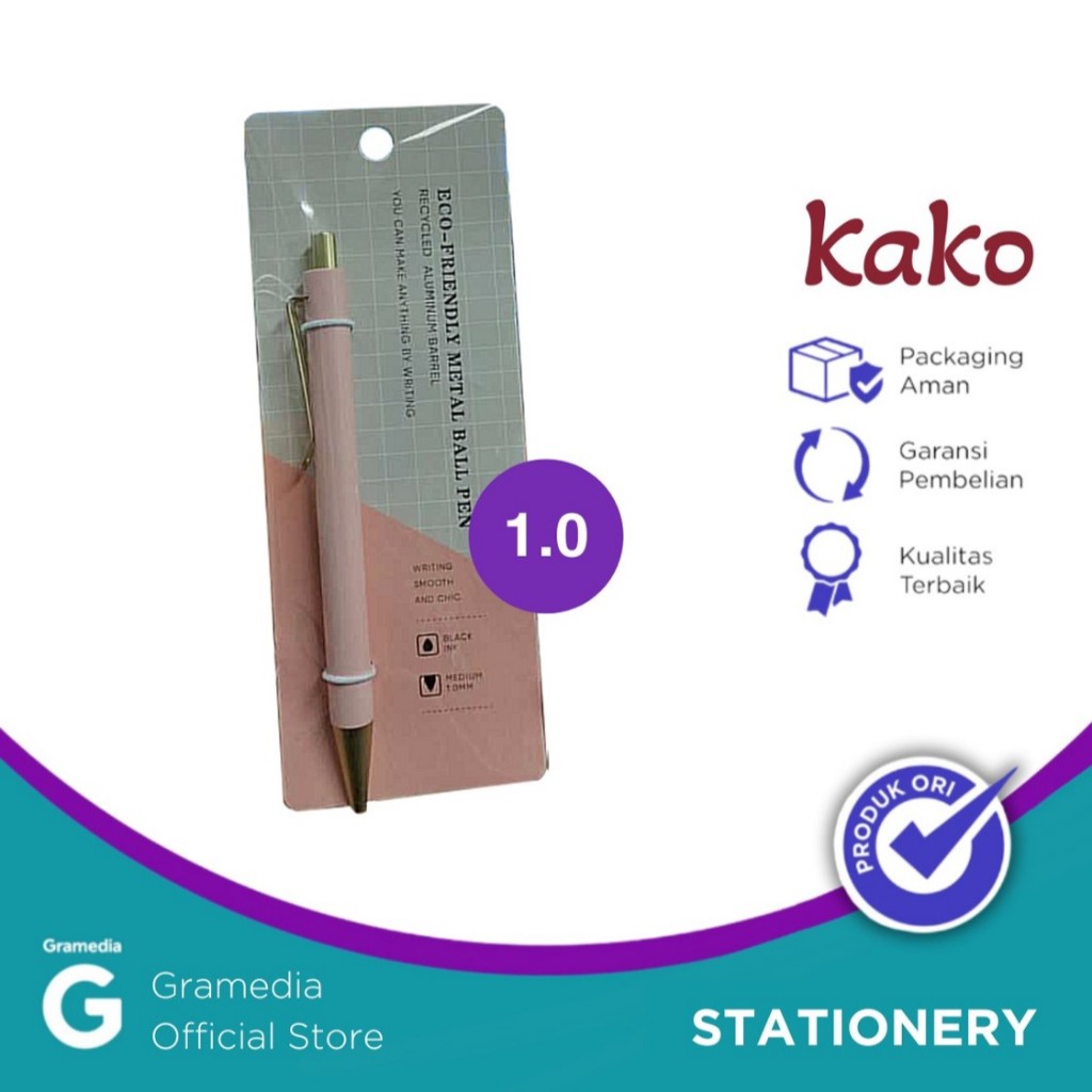 

Kako Eco-Friendly Metal Pen Pink Kkef-Pk