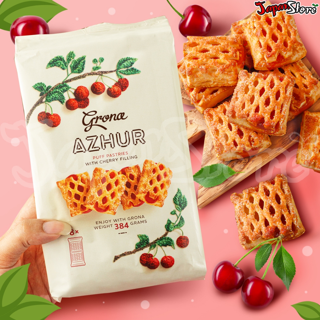 

Grona Puff Pastry Azhur (Cherry Filling Pastry)