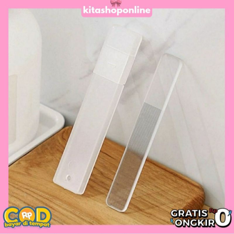 PROMO GRATIS ONGKIR FREE BOX - Pengkilap Kuku Nano Glass / Pengikir Kuku Nano Glass / Buffer Kuku / 
