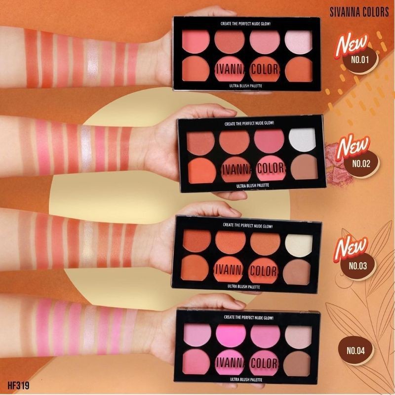 Sivanna Blush On Pallate Sivanna Colors Ultra Blush Palette
