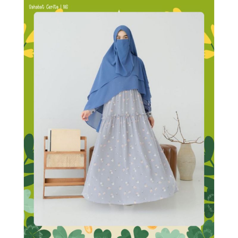 [READY] ROSALIE SET BY MUMTAZ/ GAMIS KHIMAR CERUTY/ GAMIS MANGO CRINGKLE GAMIS SET/ GAMIS SYAR'I/ GA