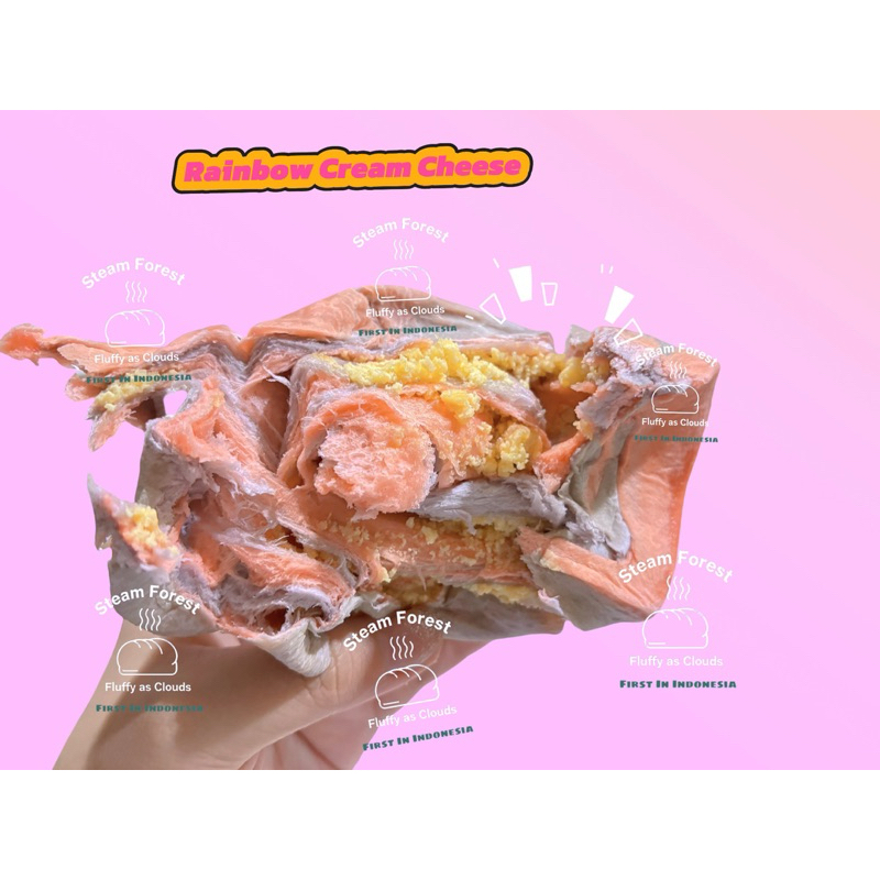 

Rainbow Creamchesse Bread/彩虹乳酪面包/Creamchesse Bread/Steam Bread