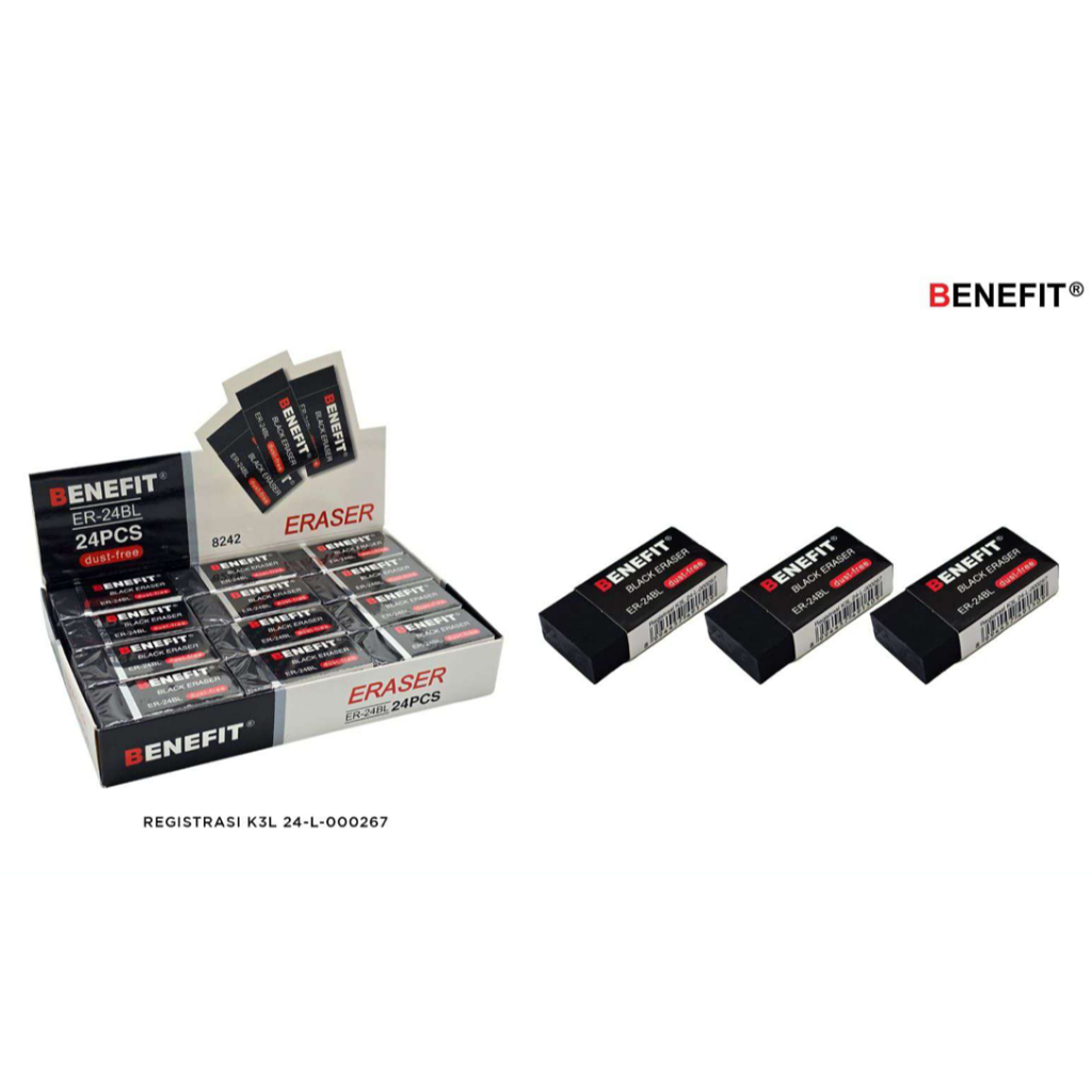 

Penghapus 8241 ER-24W Putih & Hitam BENEFIT