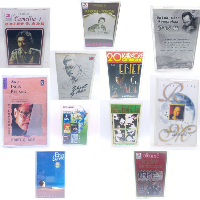 Kaset pita EBIET G ADE - 20 lagu terbaik terpopuler 1977-1987 1977-2002 - aku ingin pulang - bahasa 