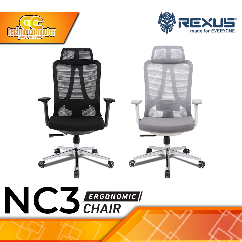KURSI OFFICE REXUS NC3 ERGONOMIC CHAIR / Rexus Ergonomic Chair