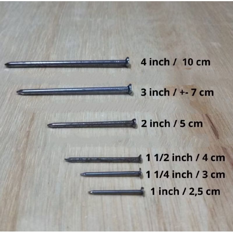 Paku Kayu 1inch 1¼inch 1½inch 2 inch 3inch 4inch 5inch