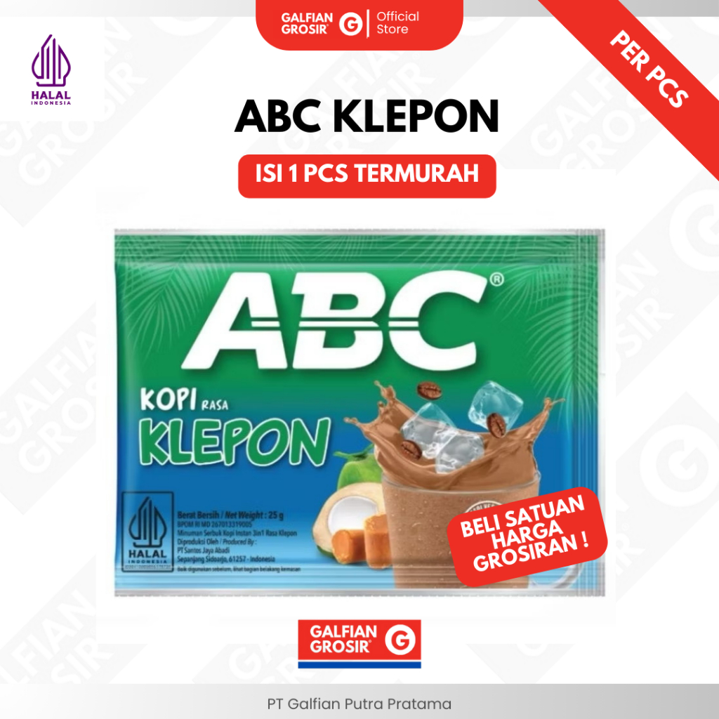 

KOPI ABC KLEPON 1 SACHET