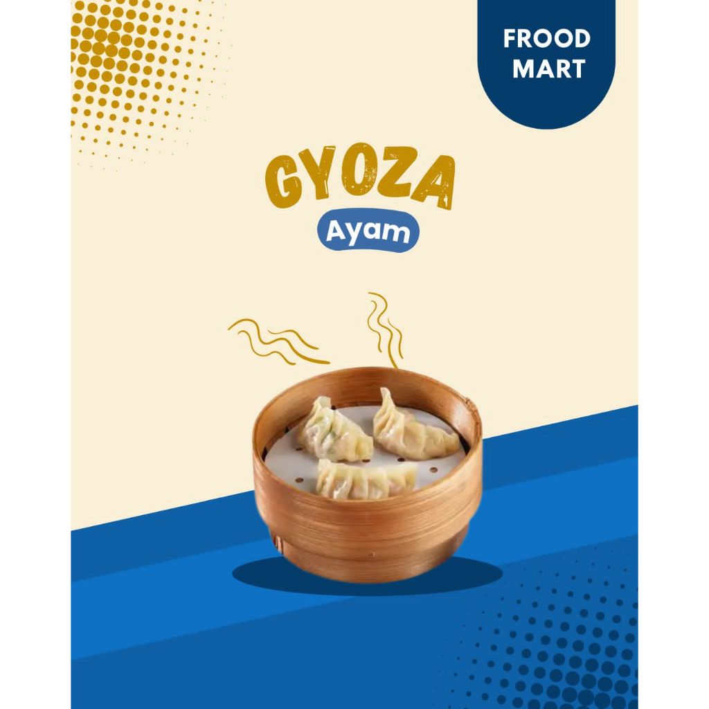 

Frood Mart- Gyoza Ayam Isi 10 pcs, 20 pcs dan 30 pcs
