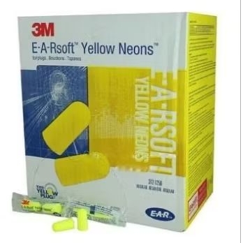 3m ear plug yellow neons/penutup kuping,telinga 1box