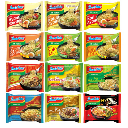 

Mie Indomie Kuah Mie Instan All Varian (PCS)