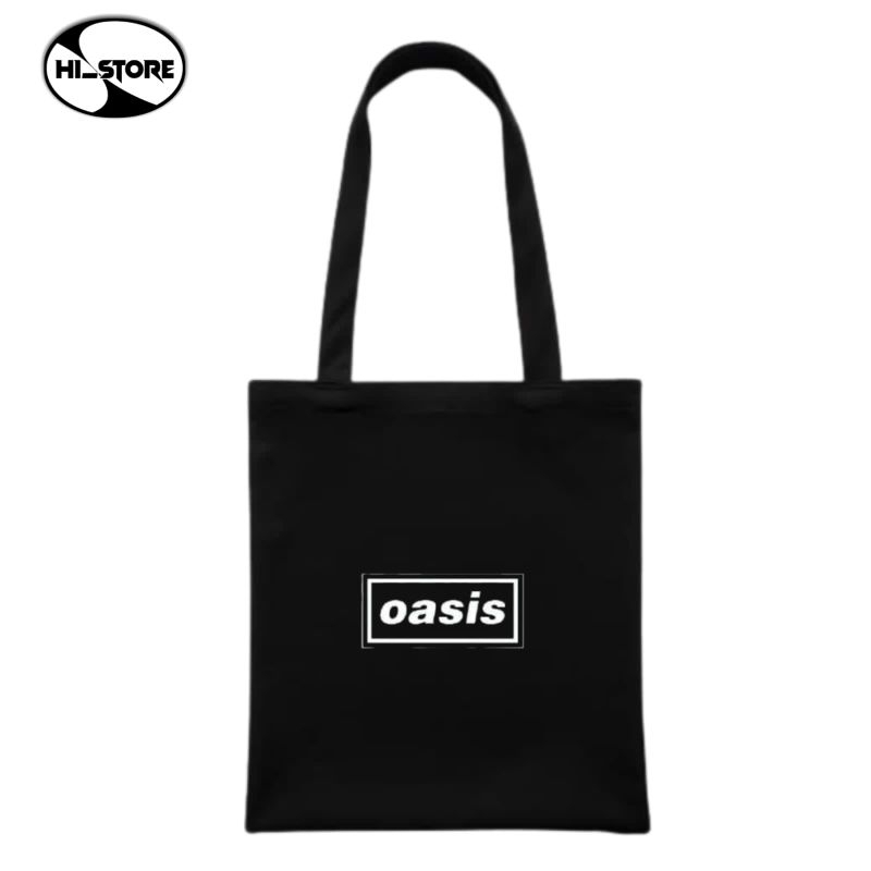 Tote bag band oasis/ Tote bag band aestatich/ Tote bag band/ Tote bag kanvas/ Tote bag resleting/ To