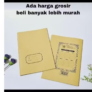 

Sampul buku kertas UK buku panjangIsi 40lembarMotif coklat dan batik