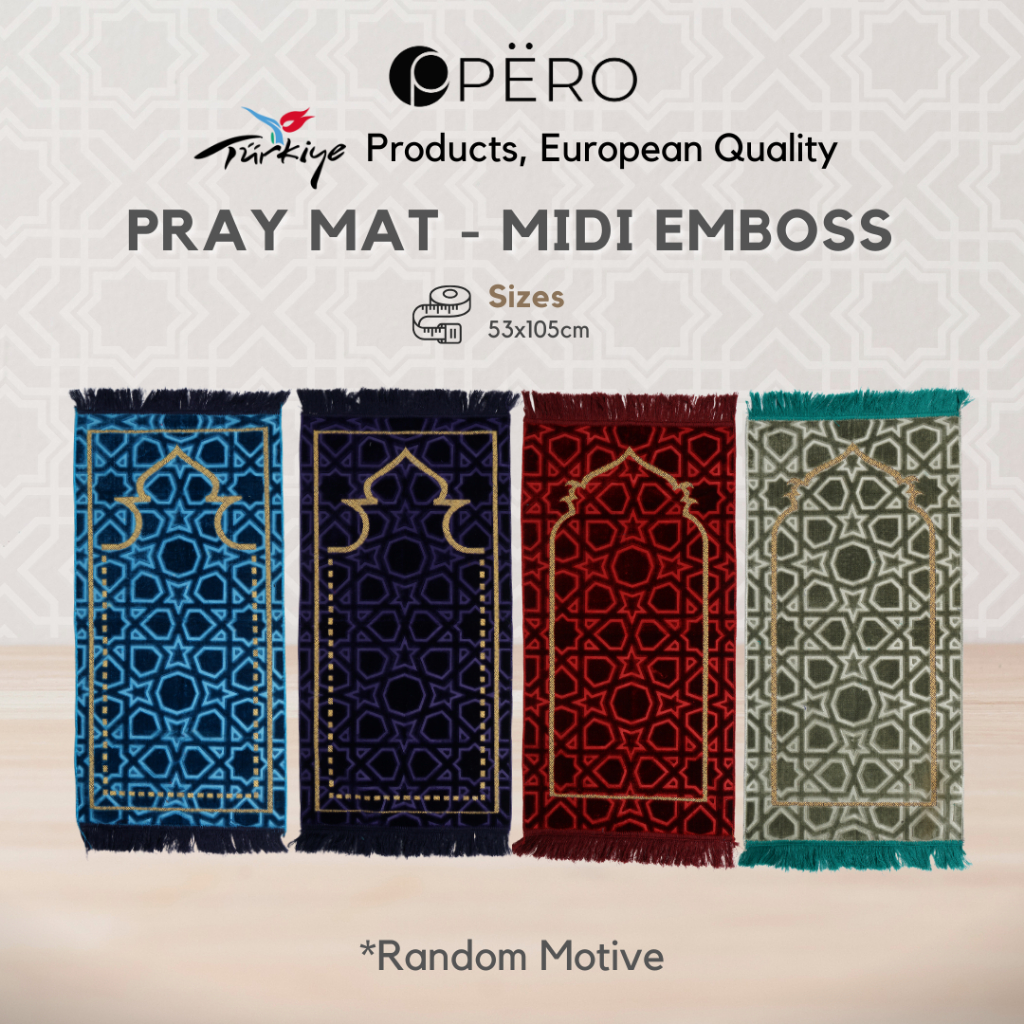 Tebus Murah Pero Sajadah Premium Tebal Turki Mix Motif Midi Emboss & Azana Series Mukena Travel