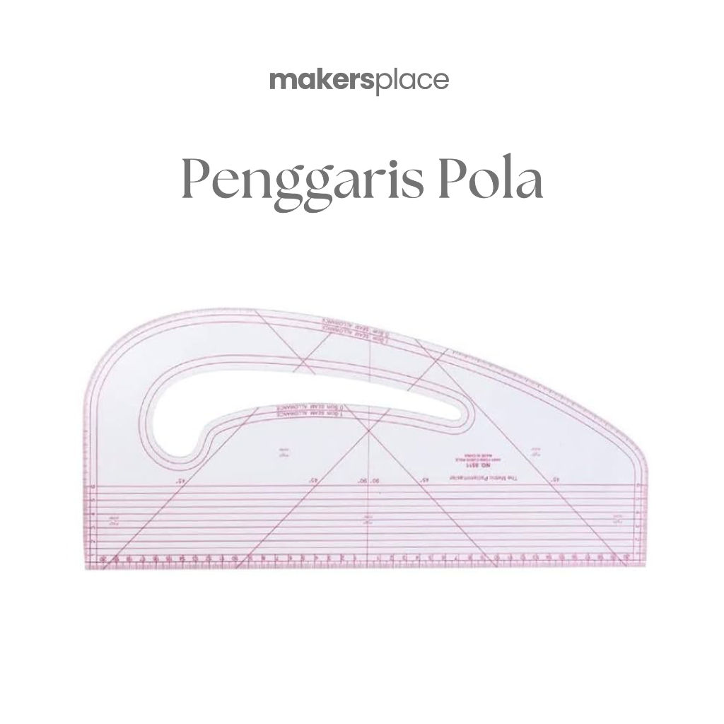 

MAKERSPLACE Penggaris Pola Siku dan Curve