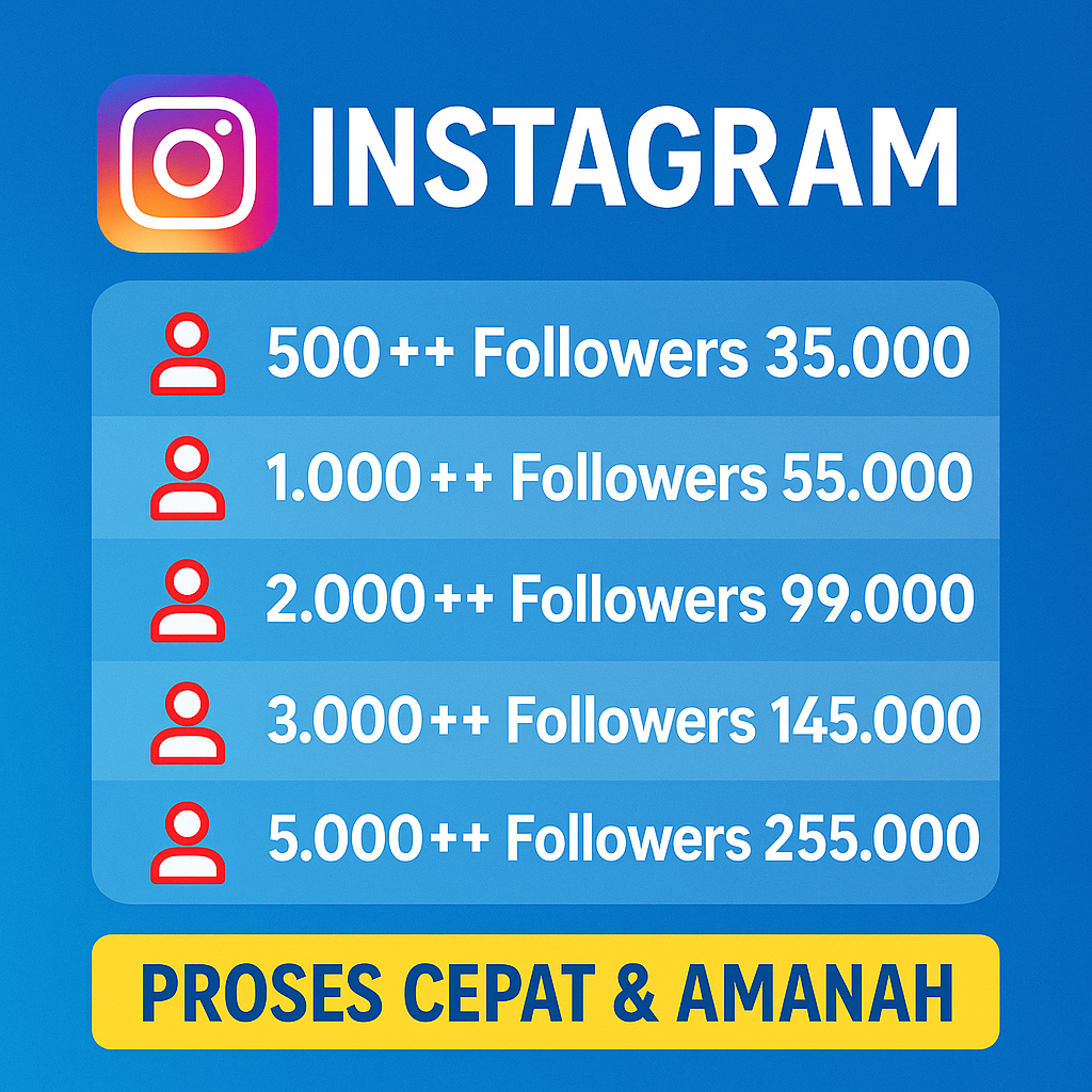 Followers IG Indonesia Followers Instagram Bergaransi Followers Instagram Indonesia