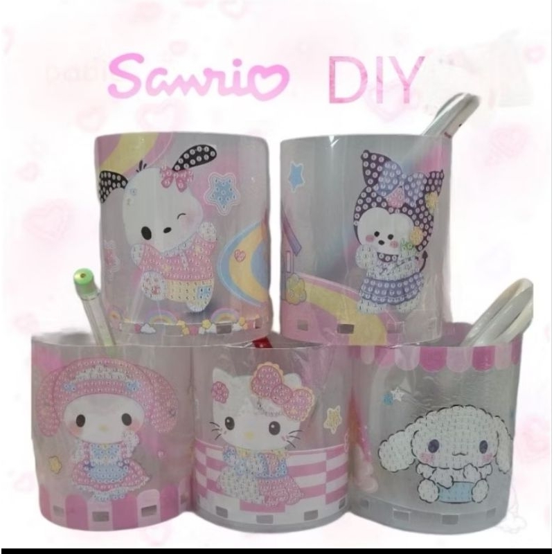 

stationary sanrio diamond painting pen container diamond painting cup holder pen holder stationary cup pensil tempat pensil sanrio tempat pensil serbaguna alat tulis