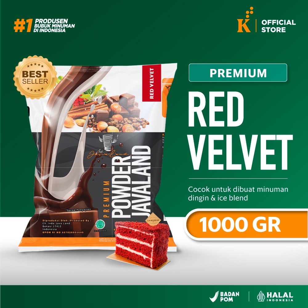 

Bubuk Minuman Premium Red Velvet Javaland 1 kg