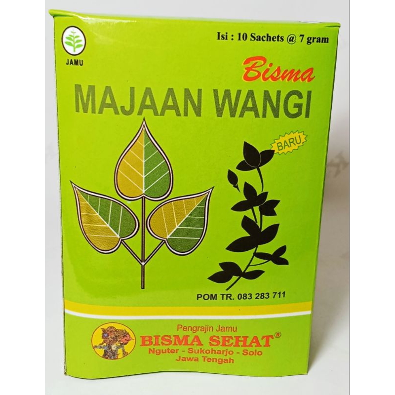 

MAJAAN WANGI JAMU BISMA SEHAT KEMASAN DOS ISI 10 SACHETS