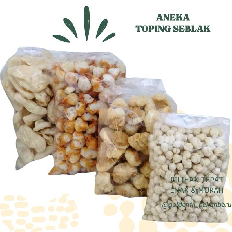 

Siomay cuanki pilus cikur batagor lidah kering 500g / toping seblak