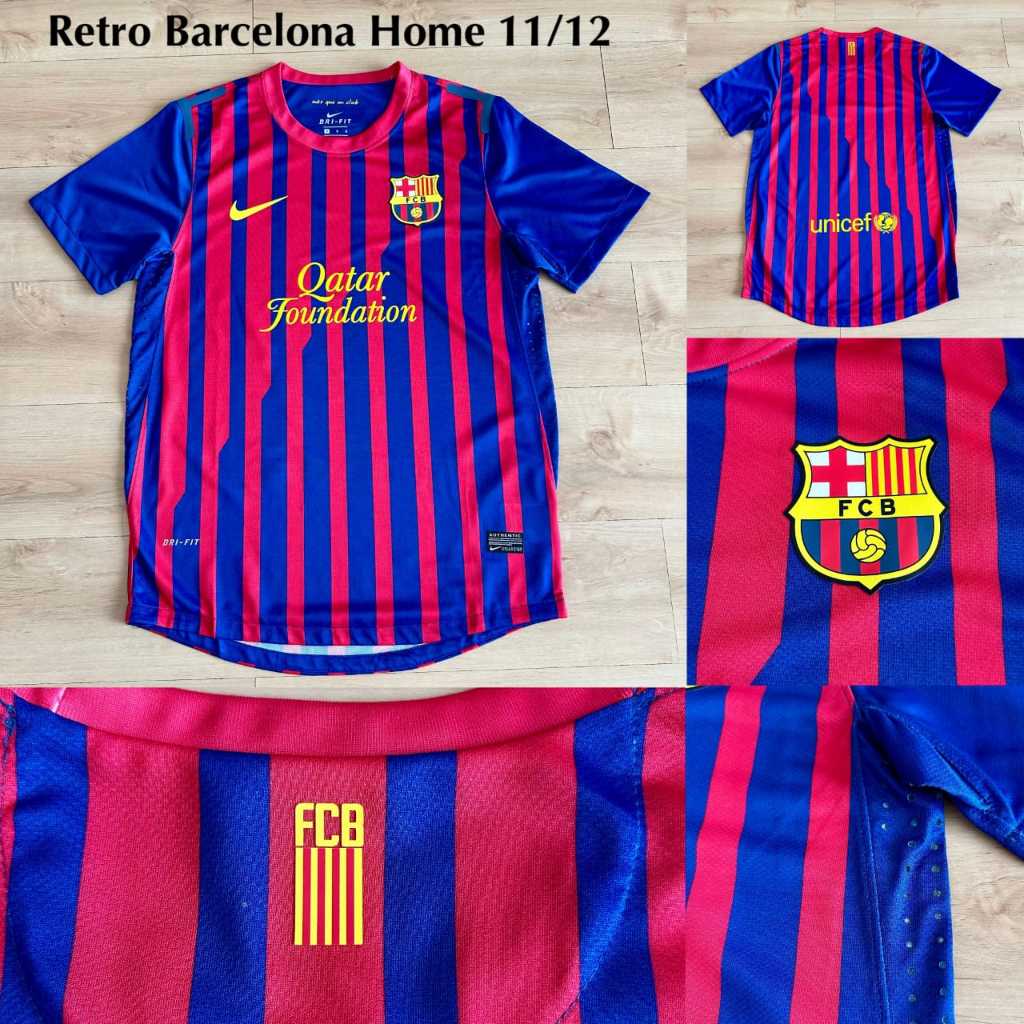 JERSEY BOLA BARCA RETRO HOME 2011 2012 JERSEY RETRO BARCA HOME 11 12 RETRO JERSEY BARCA HOME 2011