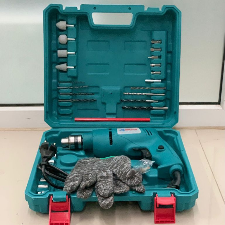 MIKAYO X MAKITA  Mesin Bor Listrik Bolak Balik 10MM Electric Drill Bor Beton Bor Tembok Alat Bor Bor