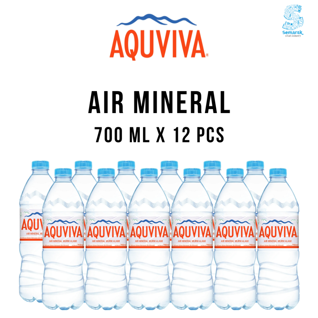 

Aquviva Air Mineral Murni Alami 700 ml [1 Lusin / 12 pcs]