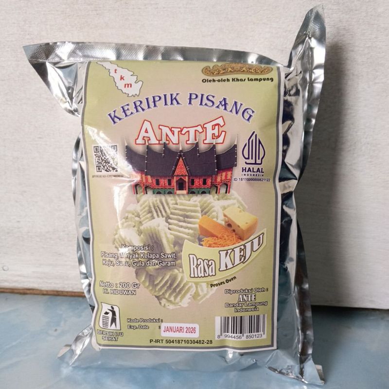 

KERIPIK PISANG rasa KEJU khusus instan