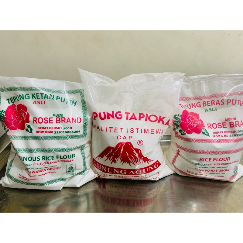 

Tepung beras/tepung ketan/tepung tapioka
