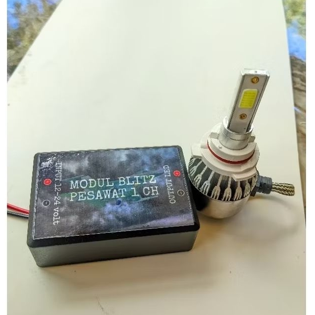 Lampu Rotary Blitz Pesawat Terang 1ch 12/24 Volt - c6