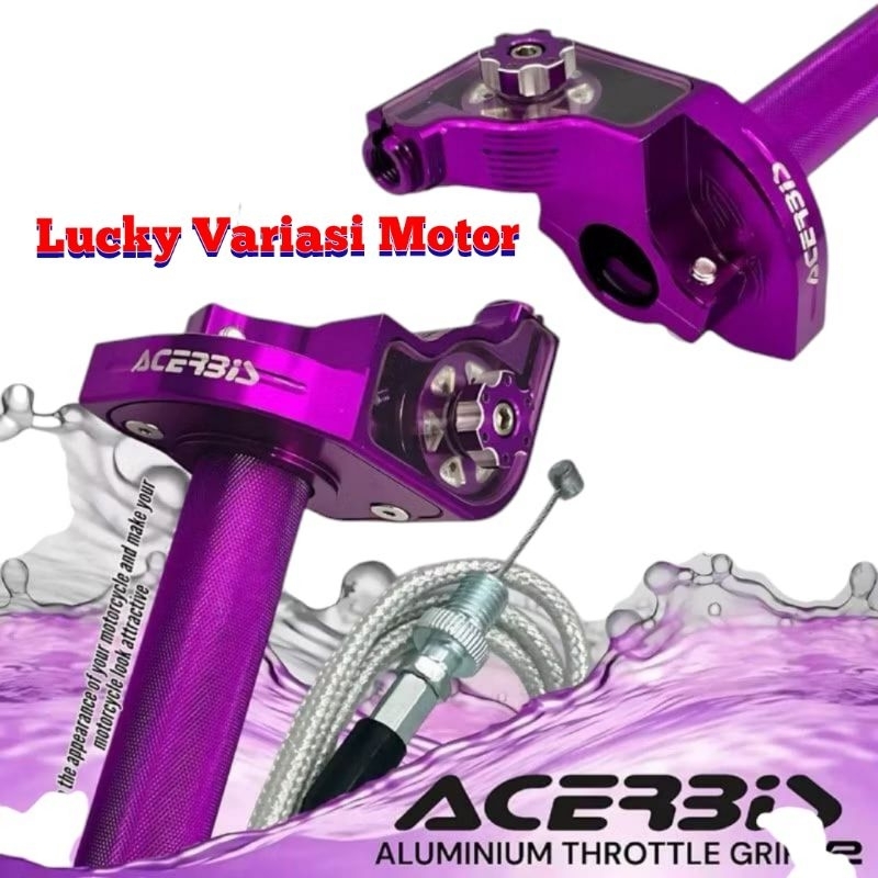 Gas Spontan Akai Kabel 2 dan Gas spontan Acerbis V2 Kabel 1 Full Cnc Premium  Rx king,Vixion,R15,Xab