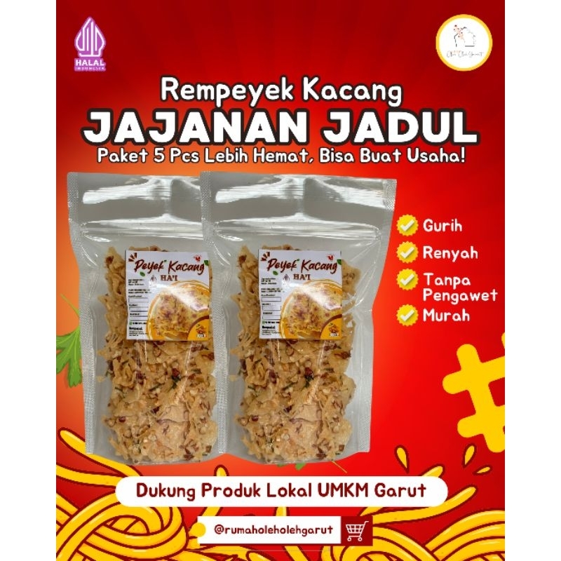 

Rempeyek Kacang Renyah / Peyek Gurih Tradisional / Camilan Tradisional Viral Shopee