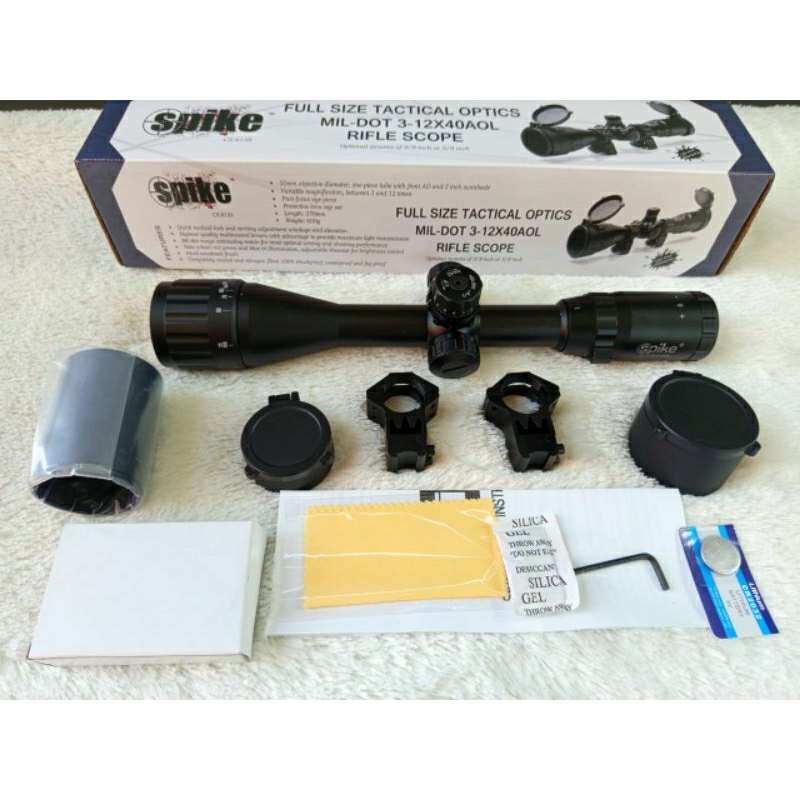 TELESCOPE SPIKE 3-12X40 AOL MILDOT / TELESKOP SPIKE 3-12X40AOL