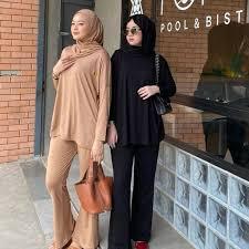 One Set Setelan Dilla Jersey Premium Tebal Kekinian Model Terbaru Dilla Set 3in1 Adem Jumbo Kasual/S