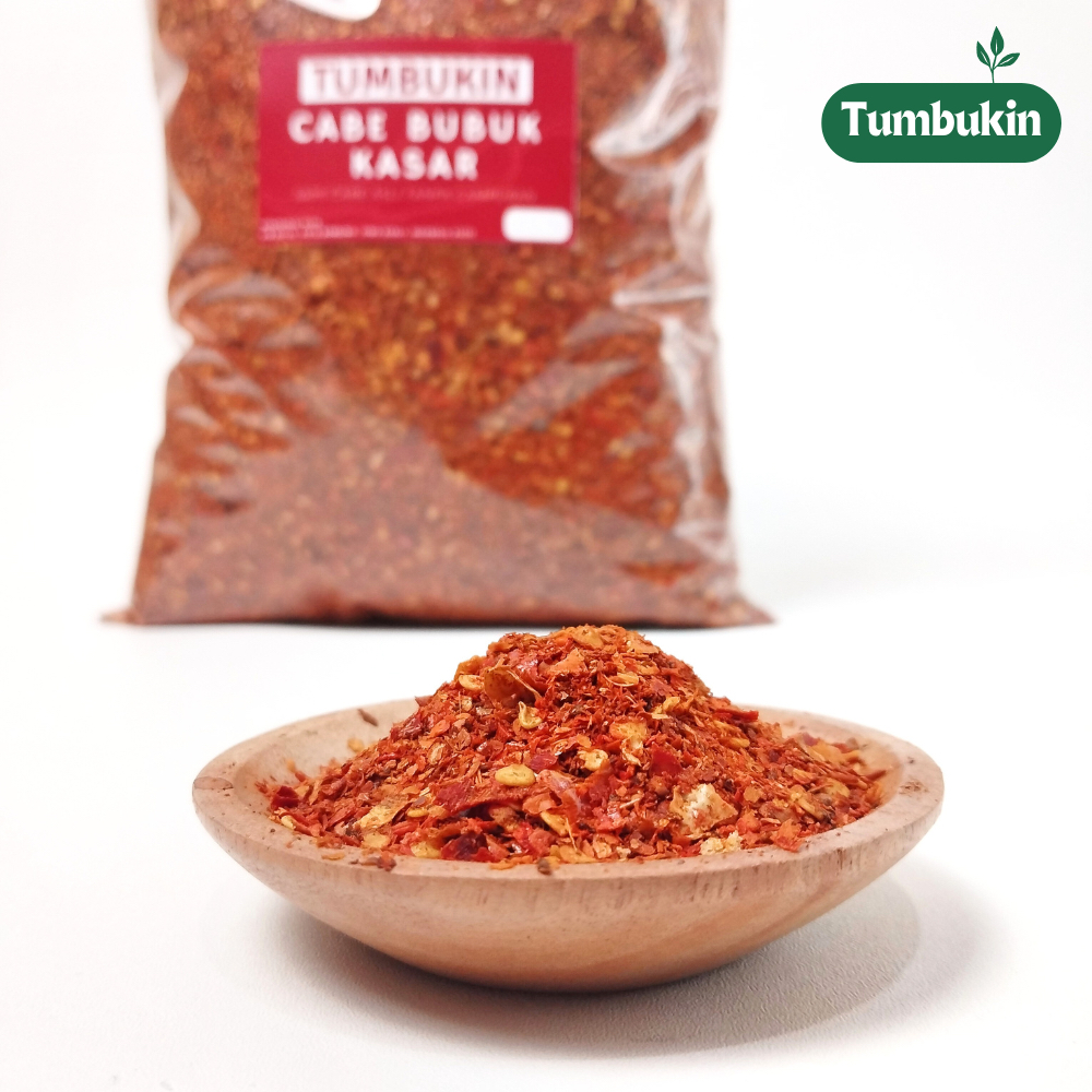 

HG TUMBUKIN Cabe Bubuk Kasar / Cabai Jeletot Extra Pedas [TANPA CAMPURAN] 1Kg