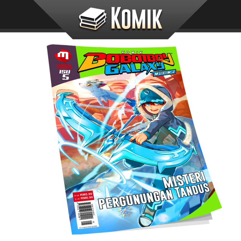 Isu 5 - Boboiboy Galaxy - musim 2- Misteri Pegunungan Tandus - buku komik comic cerita petualangan