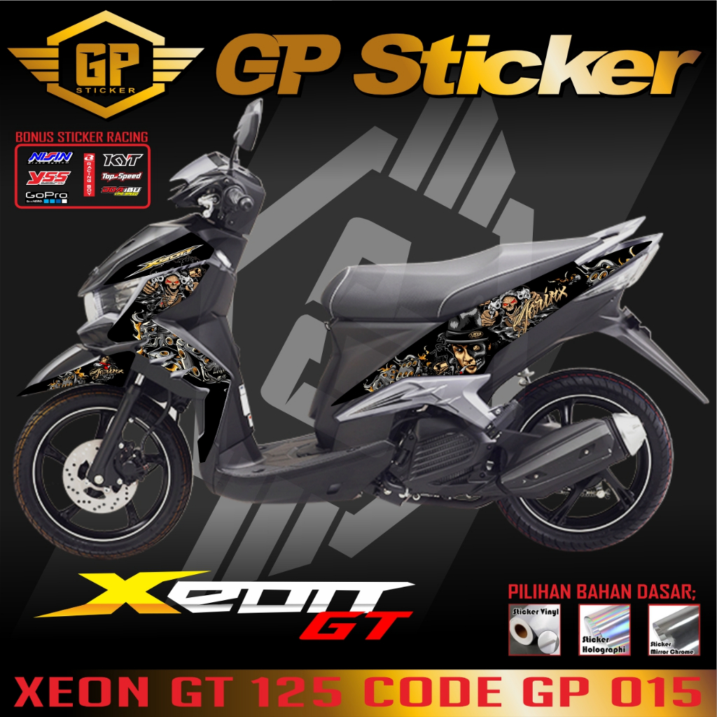 Striping sticker Xeon GT125 Lis Desain Minimalis Stiker Striping Xeon GT 125 Variasi Warna GP 015