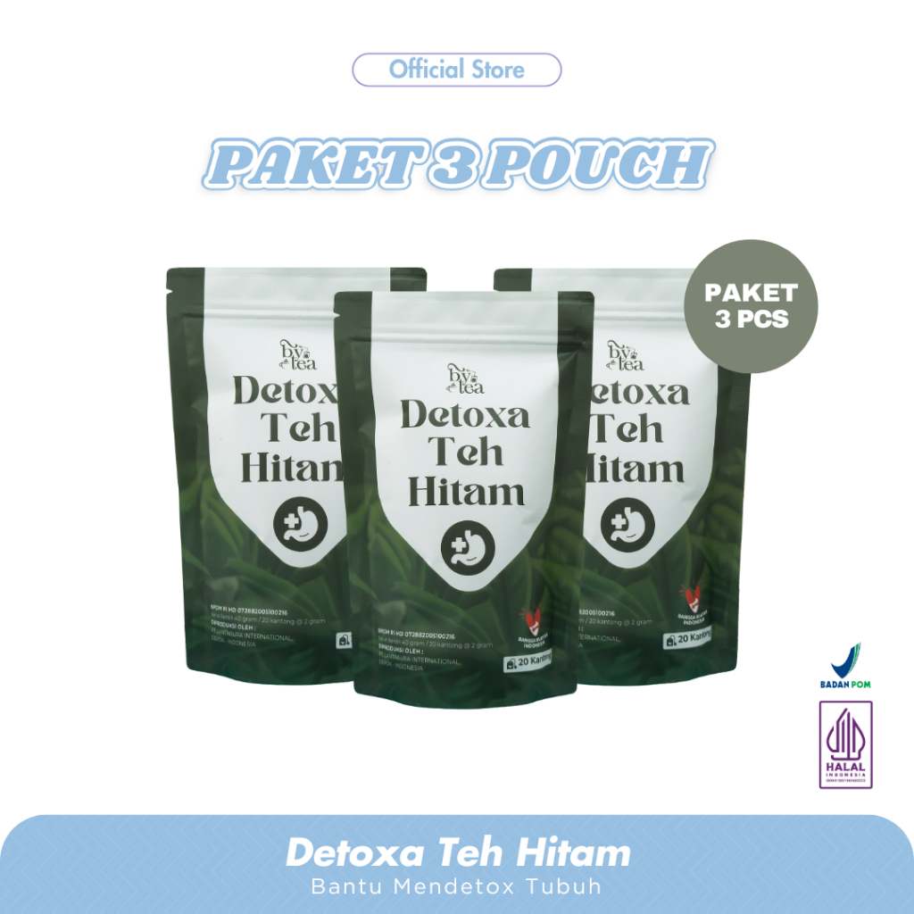 

Bundle 3 ByTea DETOXA TEH HITAM - Teh Diet Detox | Teh Pelangsing Herbal | Minuman Untuk Pencernaan