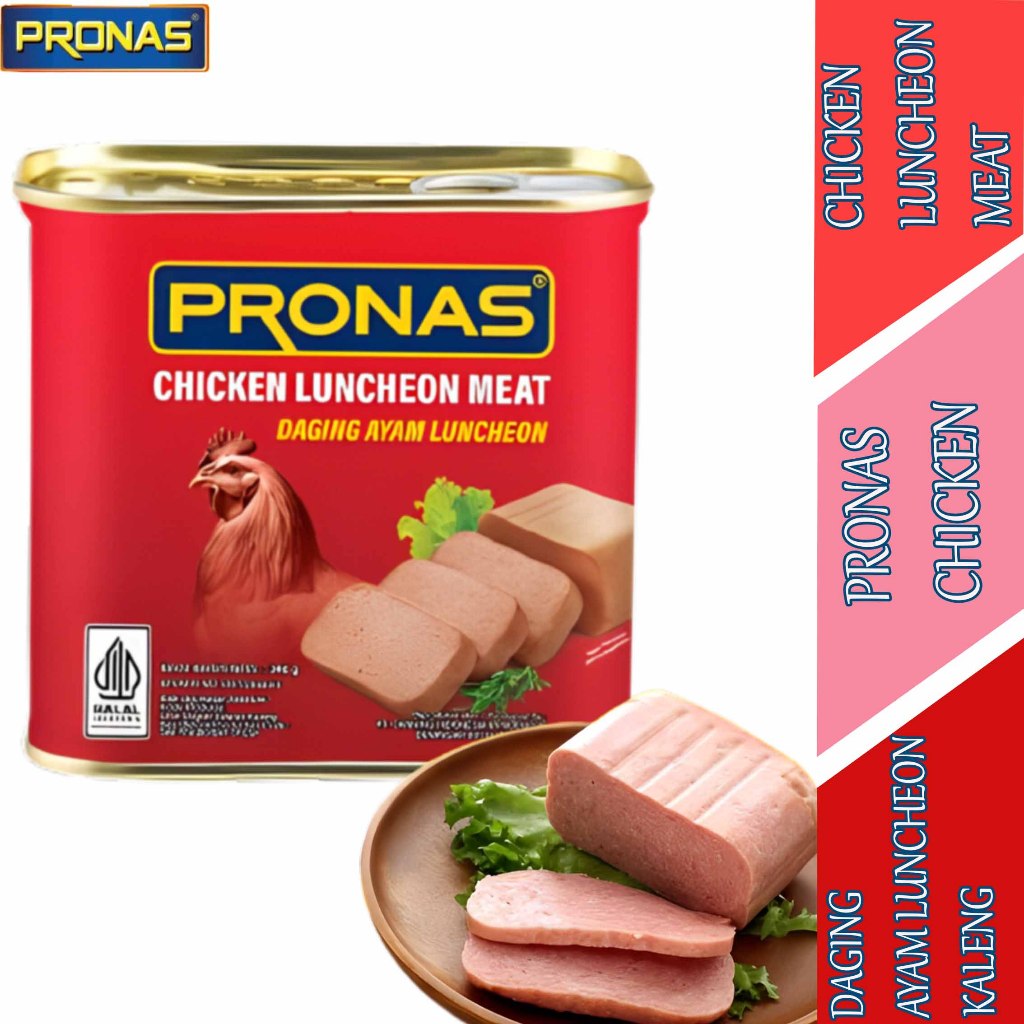 

Daging Ayam Luncheon - Pronas - Chicken Luncheon Meat - 340gr