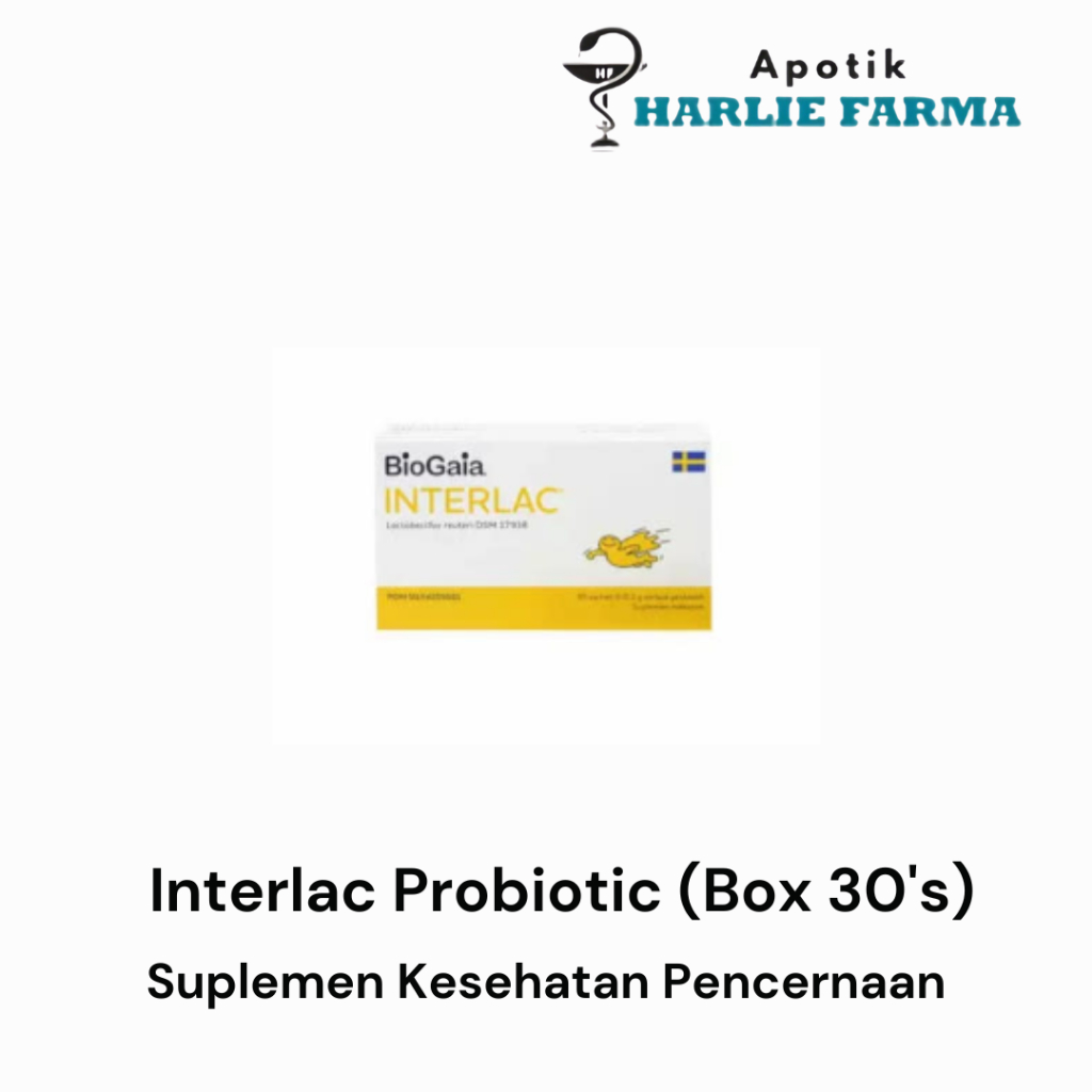Interlac Probiotik Sachet - Box 30's Suplemen Probiotik Anak