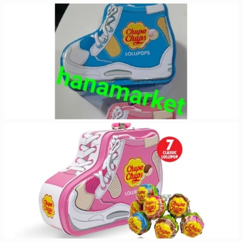 

Chupa Chups Lolipops Kemasan Celengan Kaleng isi 7 Permen Lolipop - Exp Date 2026