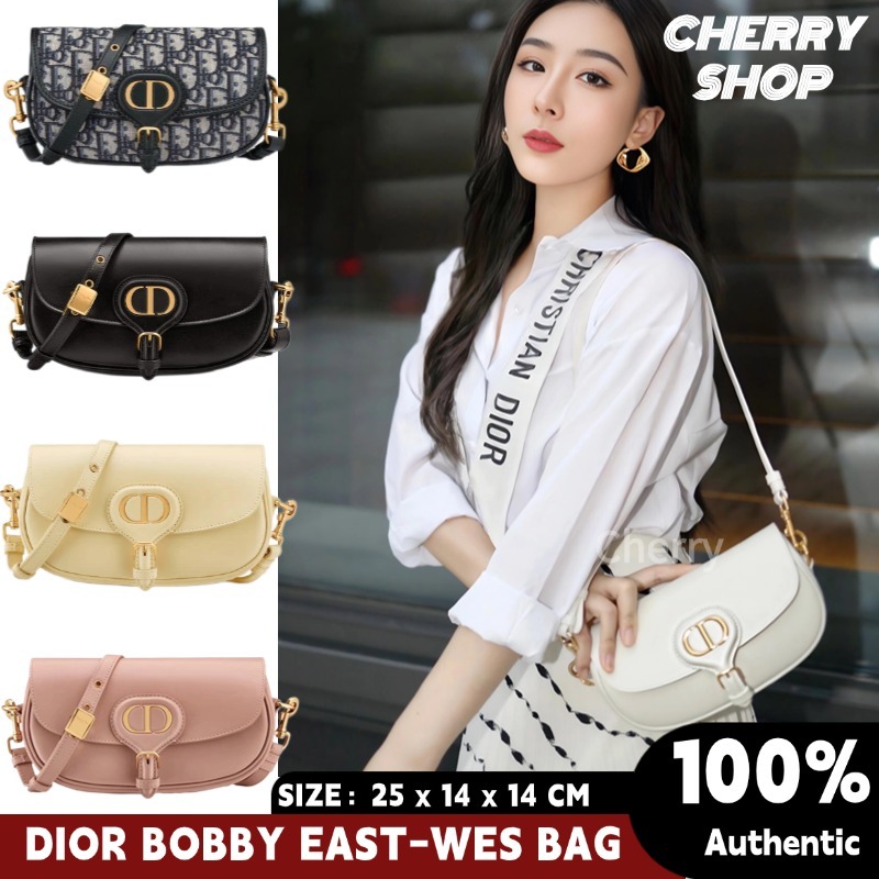 DIOR BOBBY EAST-WEST Tas selempang wanita Dior