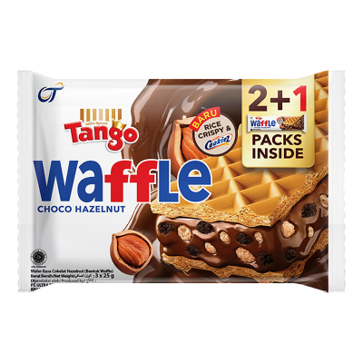 

pekanbaru / tango waffle choco hazelnut isi 3 varian rasa cokelat chocolate hazelnut cookies cream