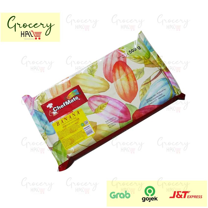 

[ SALE ] CHEFMATE COMPOUND BANANA 500 GRAM - COKELAT RASA PISANG