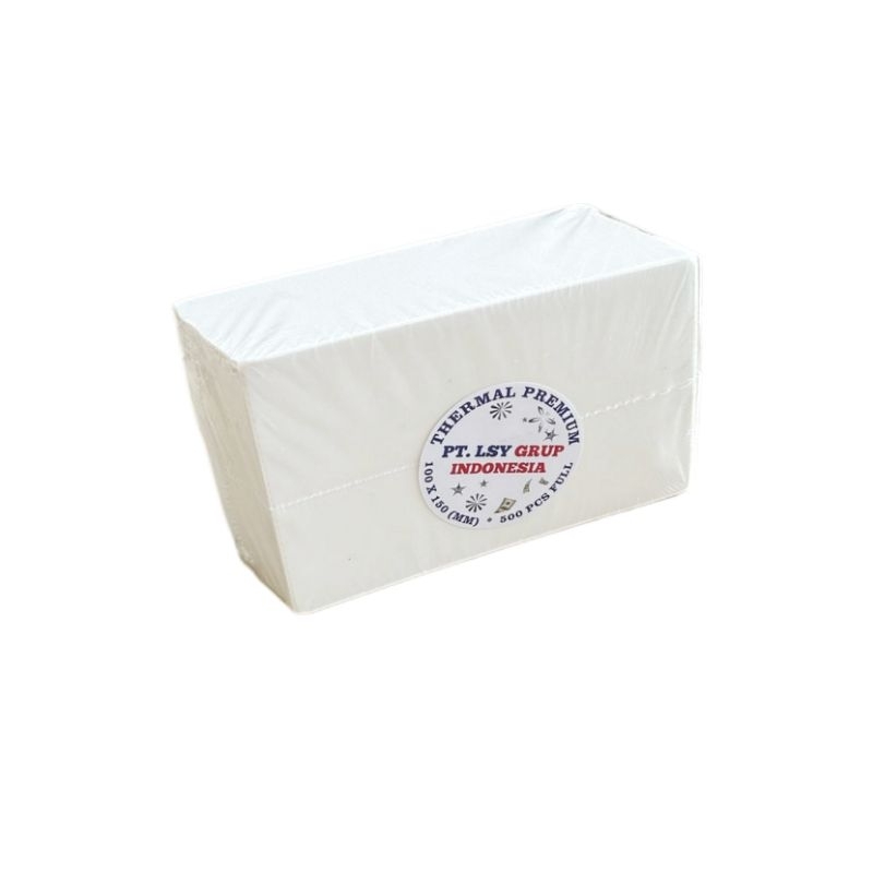 

lkjj kertas thermal label lipat barcode LSY TAPE 100 X 150mm A6 isi lembar full premium ( lipat )